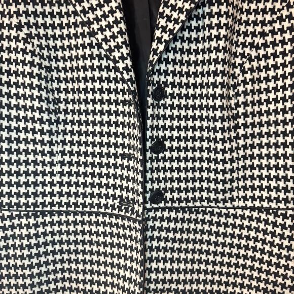 Worthington Women’s Black and White Herringbone Trendy Cropped Blazer - Size 10 - Picture 7 of 9